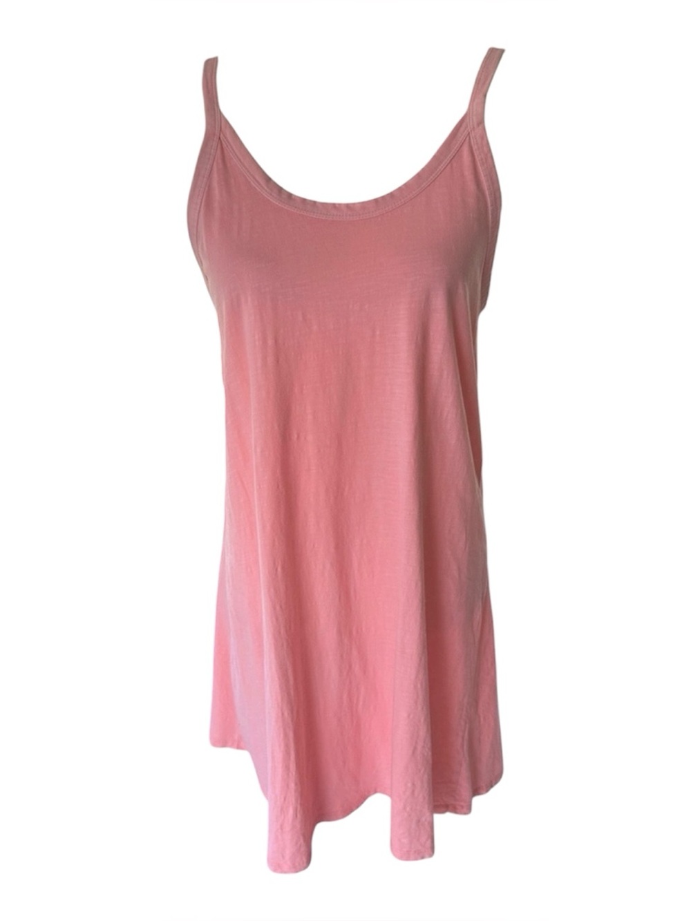 Universal threads peach cotton tank dress spaghetti strap scoop neck womens